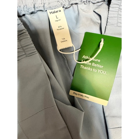 NWT Halara Clean Girl Pleated Wide Leg Pants Womens Size Large Coastal Chic - Picture 5 of 7